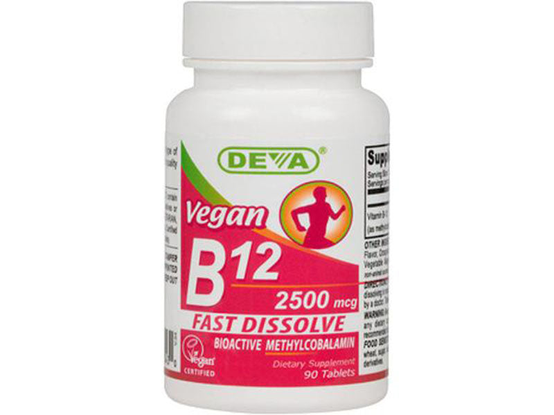 Vegan B12 fast dissolve lozenges- 2500mcg Folic Acid Free Sublingual