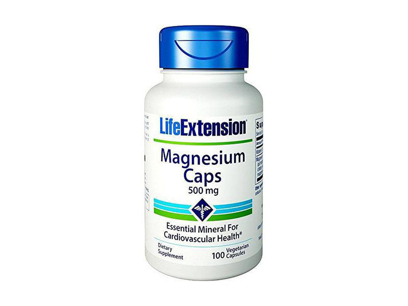 Life Extension Magnesium 500mg, 100 Vegetarian Capsules