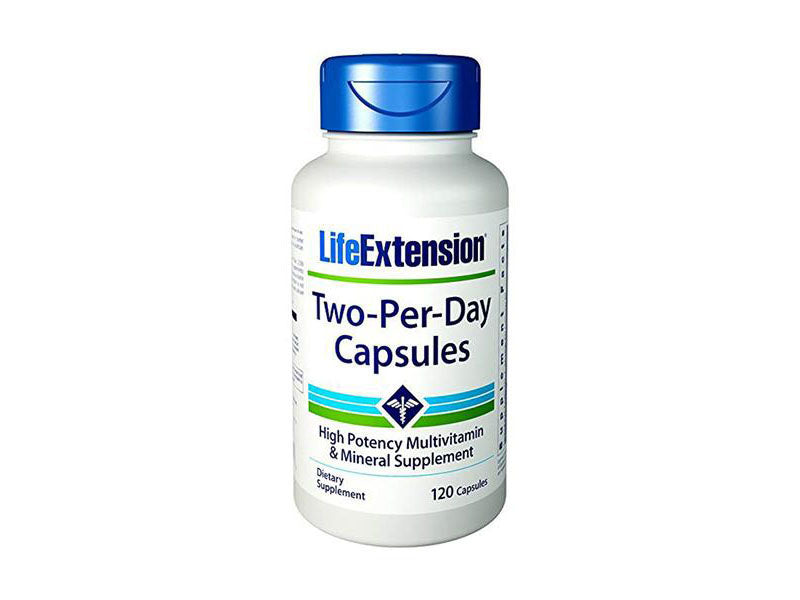 Life Extension Two Per Day High Potency Multivitamin & Mineral Supplement, 120 Capsules